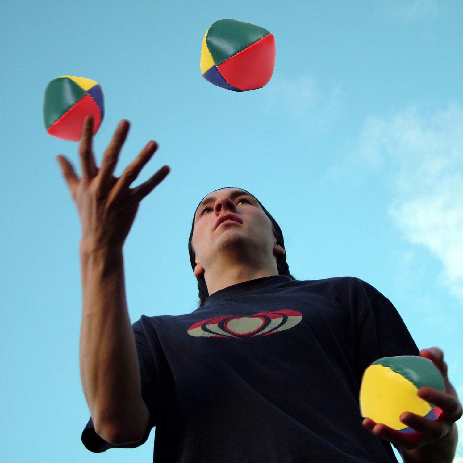 Set of  10 Pack Juggling Balls Beginners Juggling Balls Durable and Colorful with a Bag for Juggle Toy Game